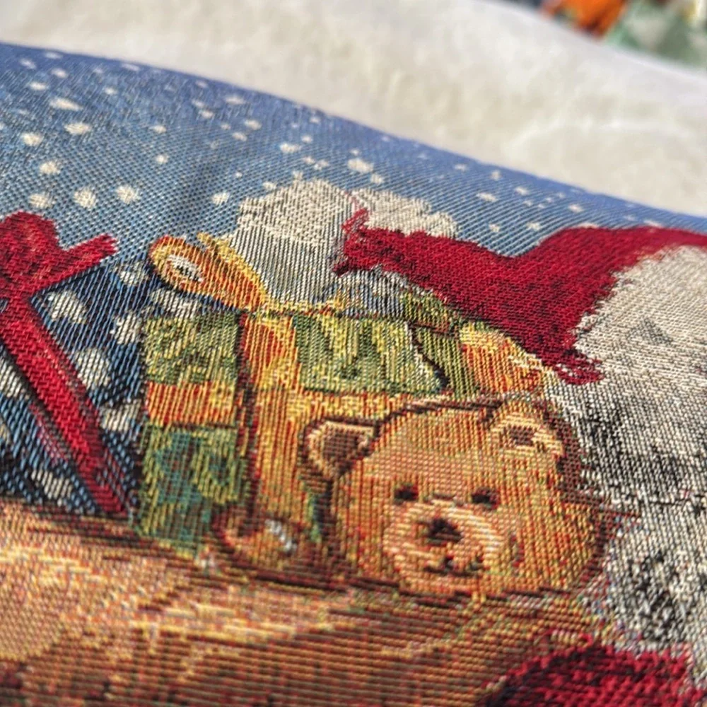 Caldeira Crosstitch Christmas stitched pillows Viral Vintage 🎅🏻